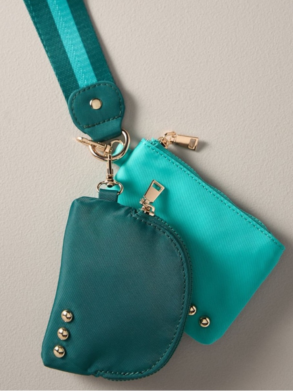 Anthropologie Double Pouch Wristlet/Keychain